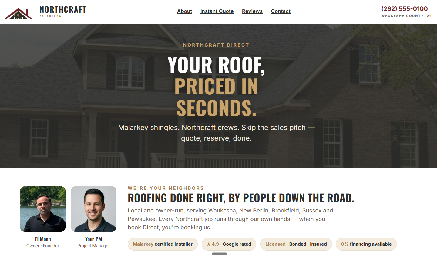 Custom-branded site with your logo, colors, and product mix